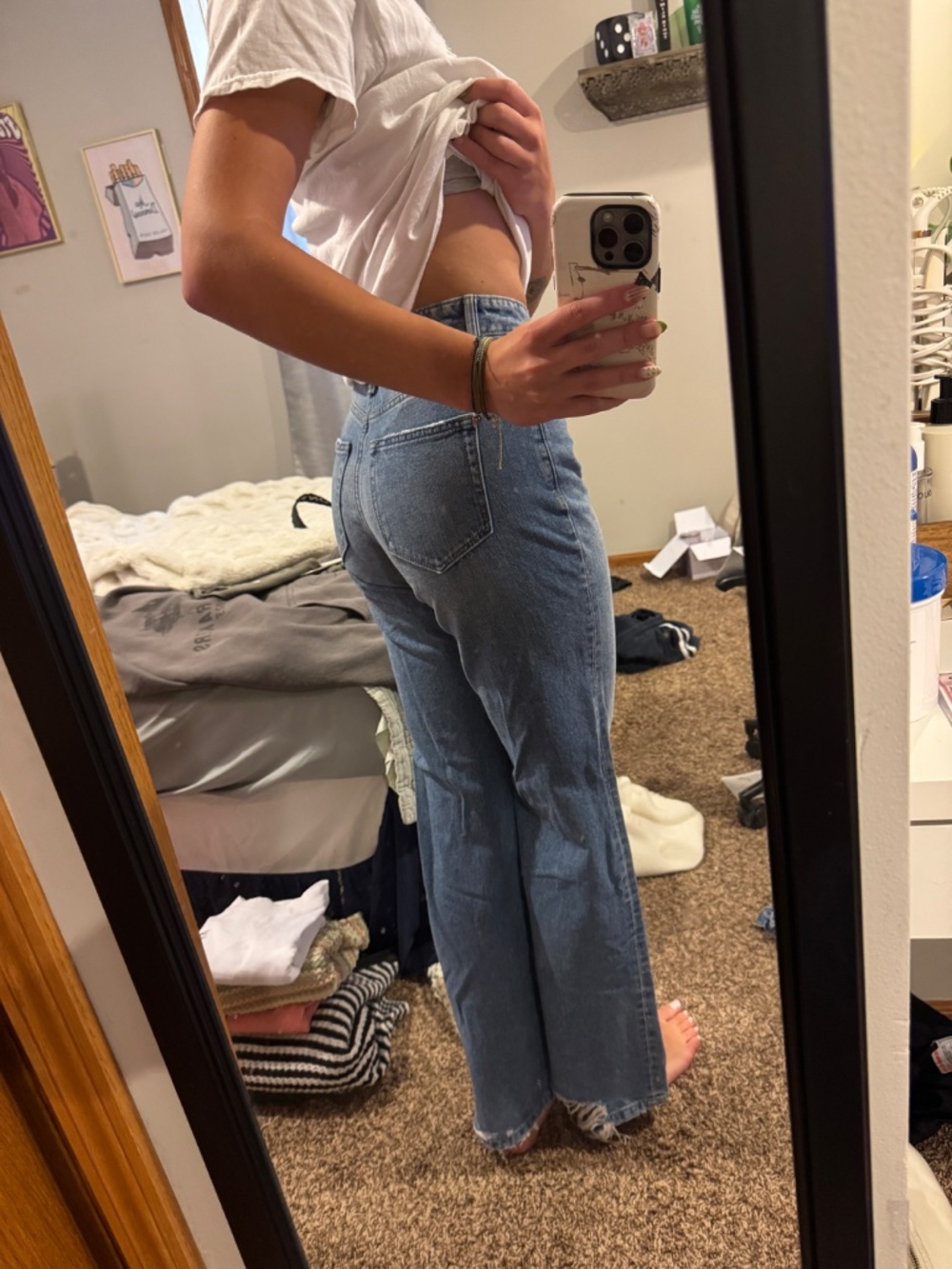 Mica Medium Wash Straight Fit High Rise Jeans - Picture 8 of 8